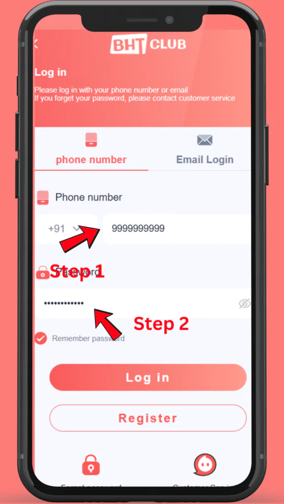 Login BHT Club